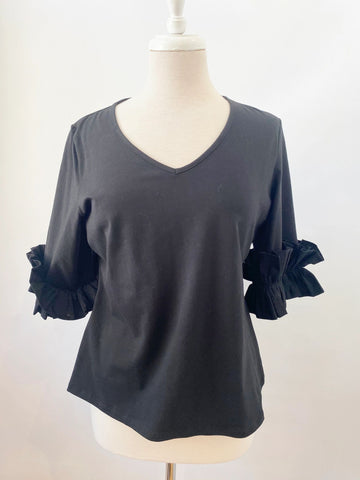 NEW Anne Fontaine Stretch Top Size 44 Fr (L / 12 Us)