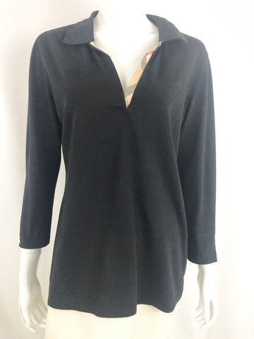 Burberry London 3/4 Sleeve Top Size L