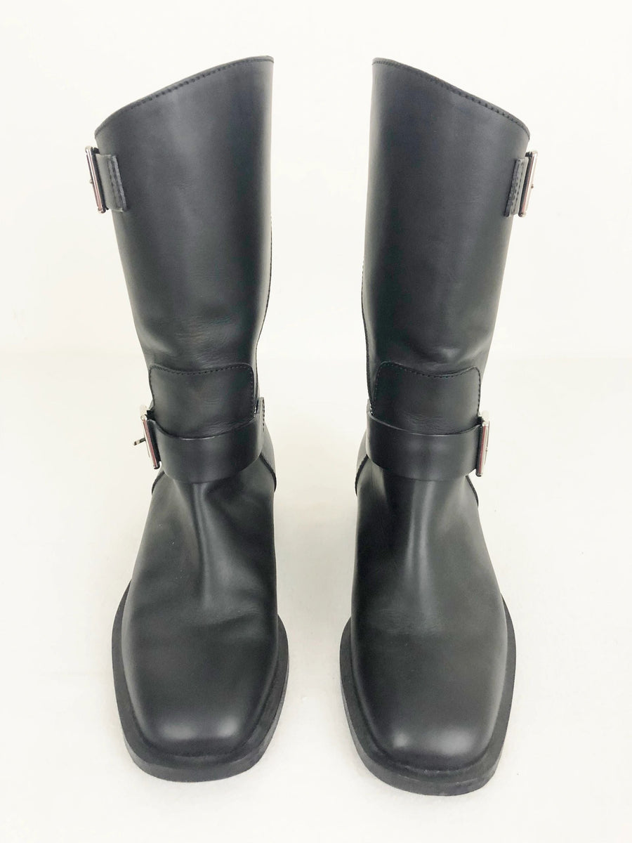 Chanel motorcycle boots cheap