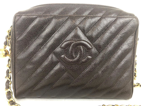 Vintage Chanel Caviar Leather Shoulder Bag