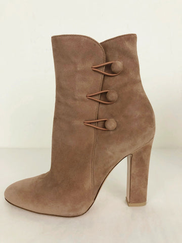 Gianvito Rossi Suede Boots Size 38 It (8 Us)