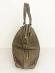 Max Mara Grey Leather Handle Bag