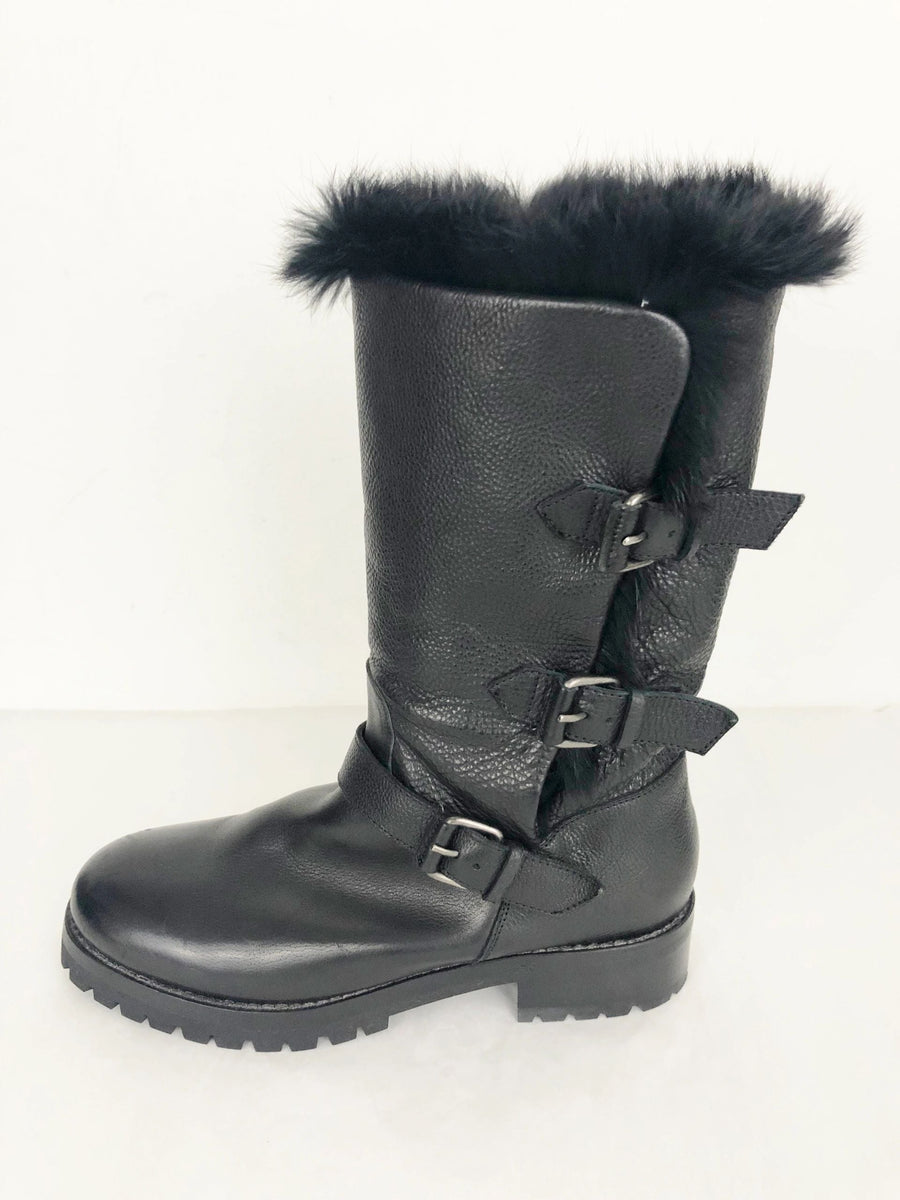 SARTOREブーツ NEW Sartore Fur Lined Boots Size 7 – KMK Luxury Consignment
