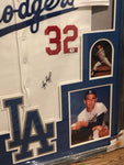 Sandy Koufax Dodgers Signed Framed Jersey & Memorabilia