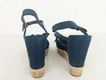 Tory Burch Blue Wedge Sandal Size 7