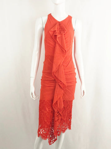 NEW Proenza Schouler Lace Trim Dress Size 2