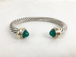 David Yurman Green Onyx Cable Bracelet
