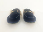 Gucci Horsebit Accent Velvet Mules Size 8