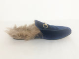 Gucci Horsebit Accent Velvet Mules Size 8