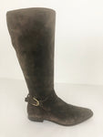 Ralph Lauren Collection Brown Suede Buckle Boots Size 7.5