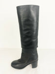 Chanel CC Fold-Over Boots Size 8