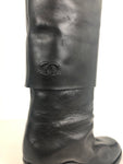 Chanel CC Fold-Over Boots Size 8