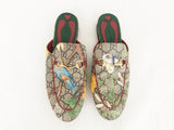 Gucci Leather Floral Mules Size 9