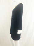 Sandro Black Velvet Bow Tie Dress Size 6