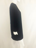 Sandro Black Velvet Bow Tie Dress Size 6