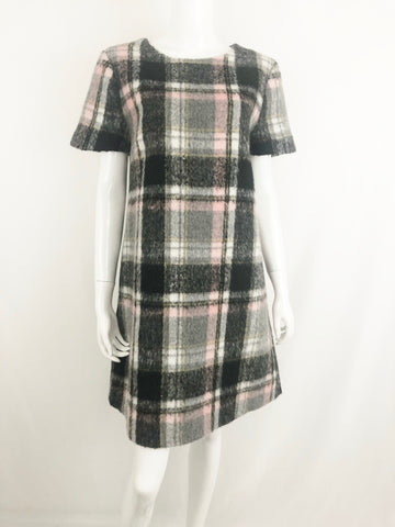Wool Plaid Dress Size M