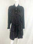 NEW Ramy Brook Satin Shirt Dress Size L