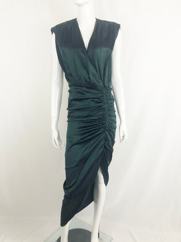 Green Silk Dress Size 2