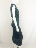 Veronica Beard Green Silk Dress Size 2