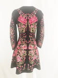 Roberto Cavalli Knit Floral Dress Size 2