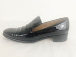 Salvatore Ferragamo Black Patent Leather Loafer Size 8.5