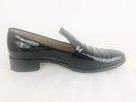 Salvatore Ferragamo Black Patent Leather Loafer Size 8.5