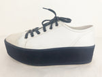 Prada Platform Leather Sneaker Size 10