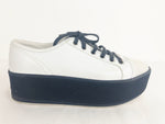 Prada Platform Leather Sneaker Size 10