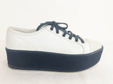 Prada Platform Leather Sneaker Size 10