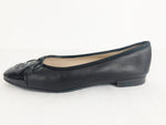 Chanel Leather CC Logo Ballet Flats Size 8