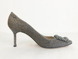 Manolo Blahnik Hangisi Shimmer Pumps Size 9