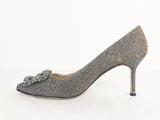 Manolo Blahnik Hangisi Shimmer Pumps Size 9