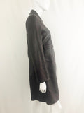 Jil Sander Brown Leather Trench Coat Size S / 6