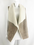 Velvet Faux Fur/Suede Vest Size Large