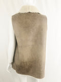 Velvet Faux Fur/Suede Vest Size Large