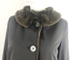 Jane Post Faux Fur Lined Coat Size Small