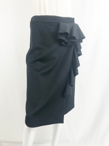 Lela Rose Cashmere Blend Ruffle Skirt Size 4