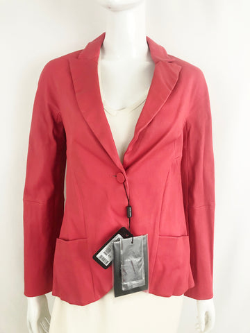 NEW Giorgio Armani Leather Blazer Size S