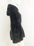 Mink Jacket with Hood Size S