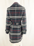 Courage B Plaid Overcoat w/Belt Size10