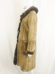 Simon Shearling w/Fox Trim Coat Size L