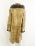 Simon Shearling w/Fox Trim Coat Size L