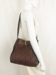 Delvaux Woven Bucket Bag