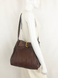 Delvaux Woven Bucket Bag