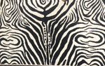 Zebra Pattern Wool Rug