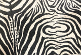 Zebra Pattern Wool Rug