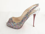 Christian Louboutin Glitter Slingback Size 8