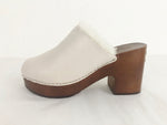 NEW Chanel Shearling Lined Clogs Size 8