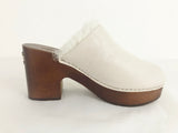 NEW Chanel Shearling Lined Clogs Size 8