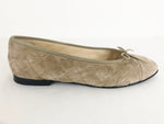 Chanel Suede Quilted Ballet Flats Size11
